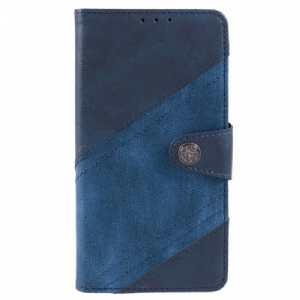 Etui Folio Do Motorola Edge 50 Fusion Dwukolorowy Wzór W Stylu Vintage