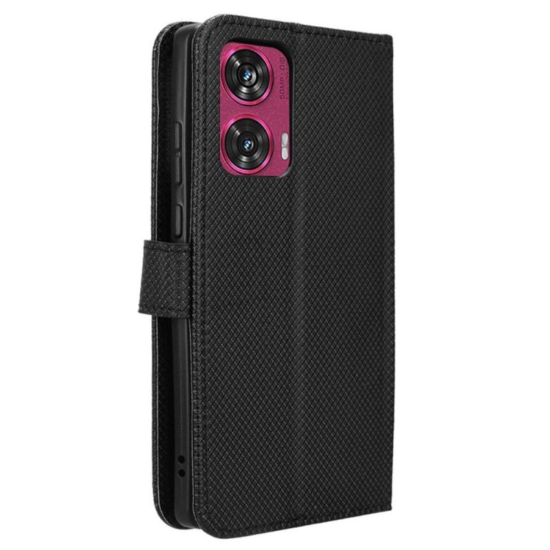 Etui Folio Do Motorola Edge 50 Fusion Punkty Za Pasek