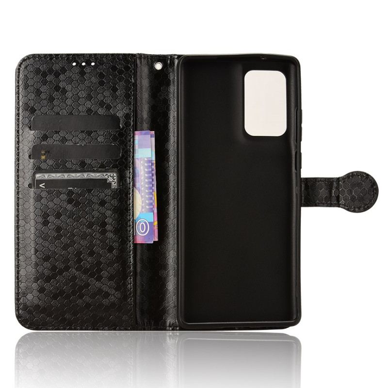 Etui Folio Motorola Edge 50 Fusion Genialny Ścieg Z Paskiem Etui Ochronne