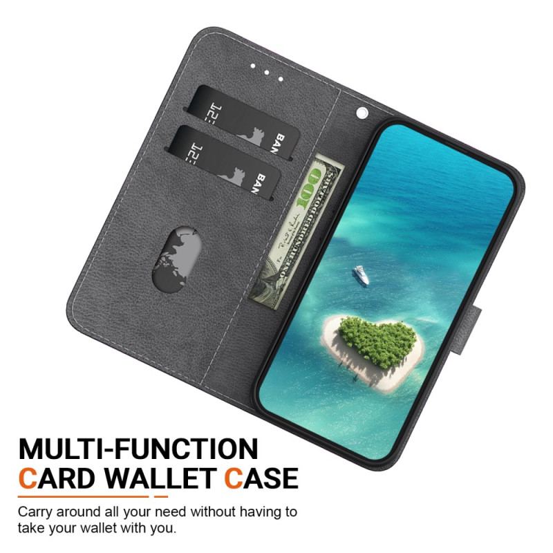 Etui Folio Motorola Edge 50 Fusion Kryształowa Piwonia Z Paskiem Etui Ochronne