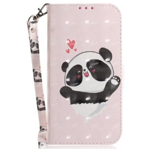 Etui Folio Motorola Edge 50 Fusion Panda Love Z Paskiem