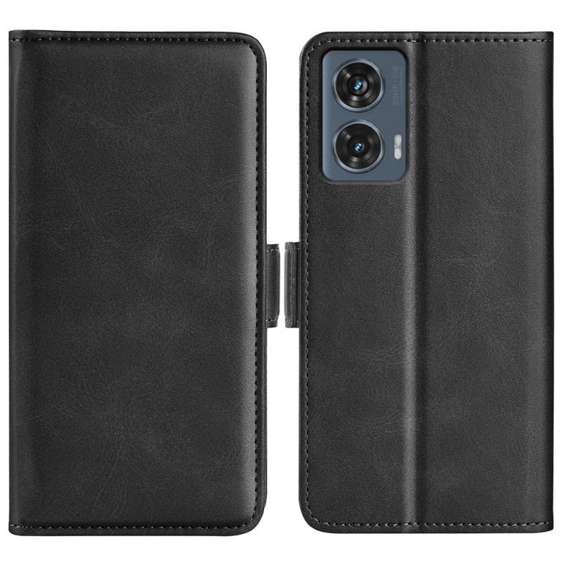 Etui Folio Motorola Edge 50 Fusion Podwójne Zapięcie Etui Ochronne