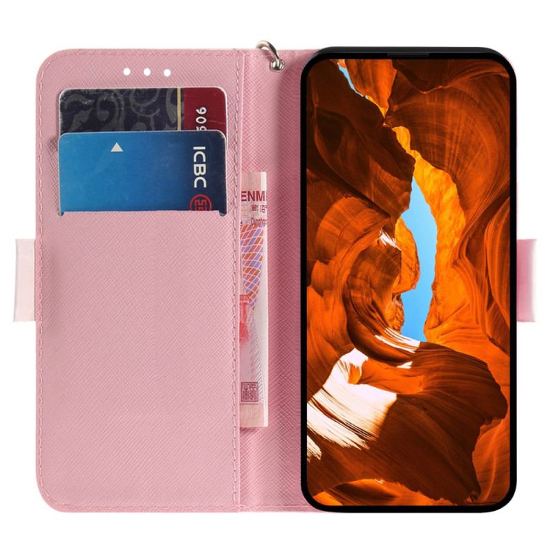 Etui Folio Motorola Edge 50 Fusion Pompka Z Paskiem Etui Ochronne