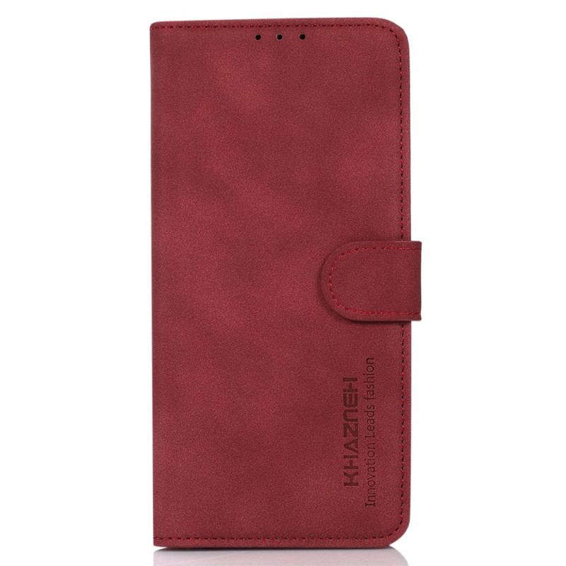 Etui Folio Motorola Edge 50 Fusion Tekstura Retro Khazneh Etui Ochronne