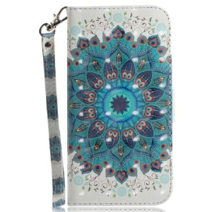 Etui Folio Motorola Edge 50 Fusion Zielona Mandala Z Paskiem