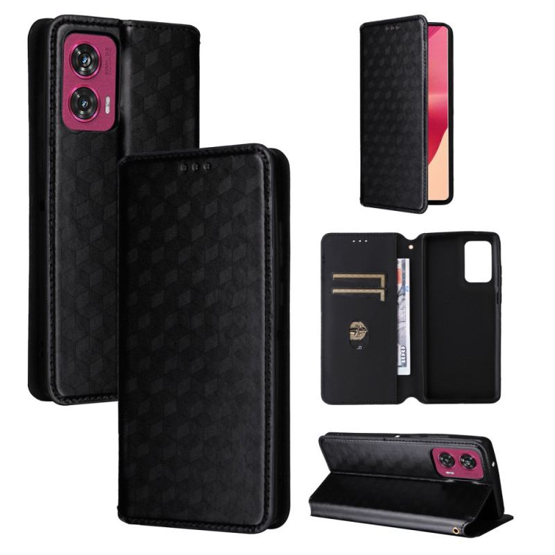 Flip Kotelot Motorola Edge 50 Fusion Etui Na Telefon Diamenty 3d