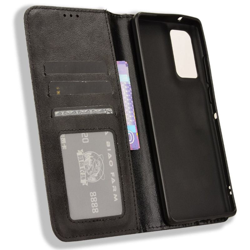 Flip Kotelot Motorola Edge 50 Fusion Fryz Retro Etui Ochronne