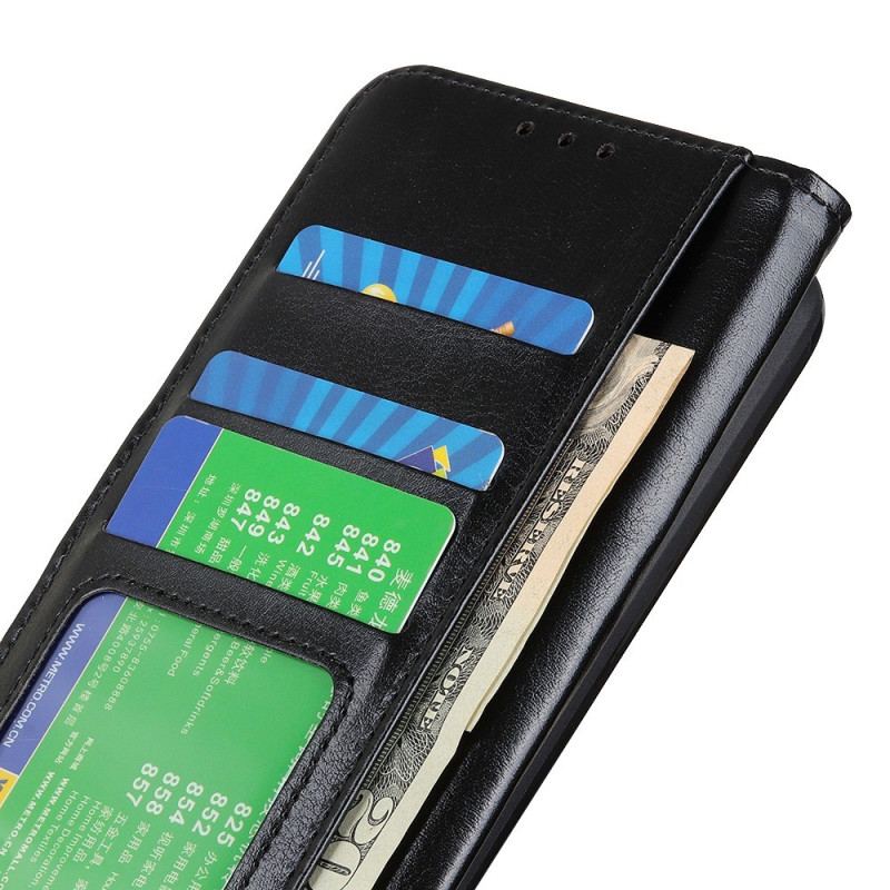 Obudowa Motorola Edge 50 Fusion Etui Na Telefon Imitacja Skóry Lakierowanej