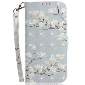 Etui Folio Honor 200 Wzór Magnolii Z Paskiem Etui Ochronne