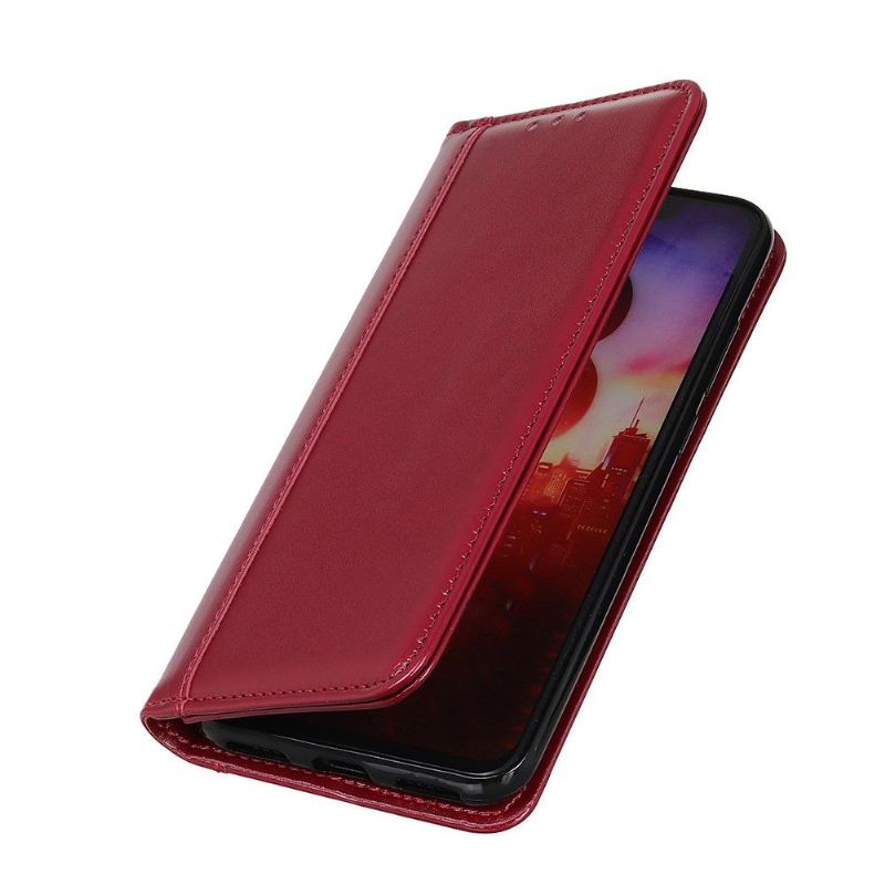 Skórzany Futerał do Nokia XR20 Anti-fall Etui Folio Odette Rabat Posiadacz Karty