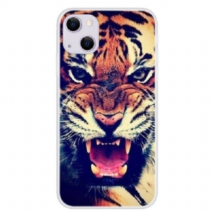 Etui do iPhone 13 Anti-fall Fierce Tiger