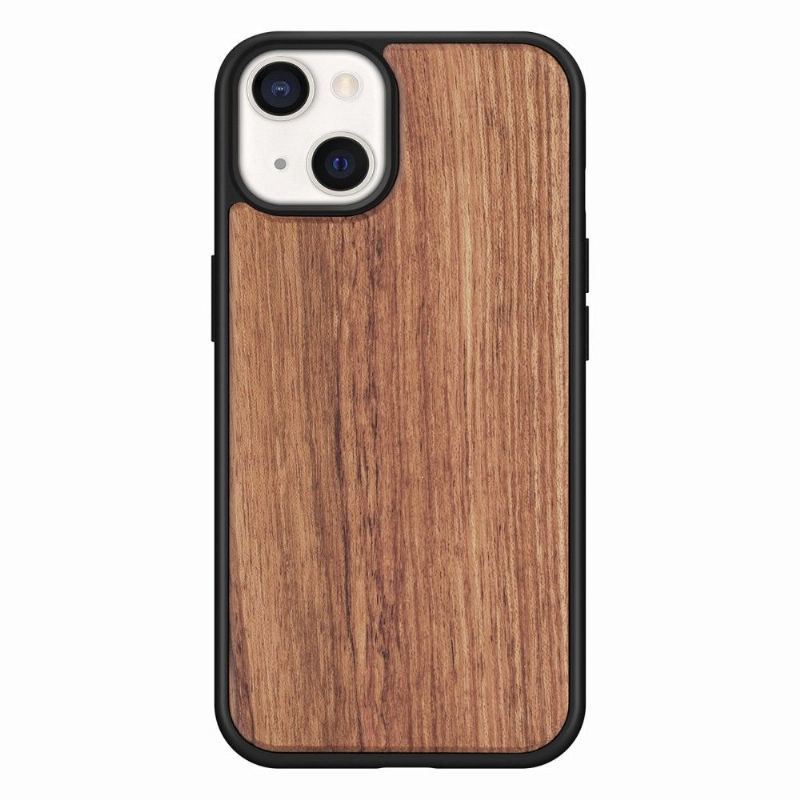 Etui do iPhone 13 Anti-fall Premium Wood - Brązowy