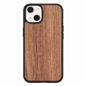 Etui do iPhone 13 Anti-fall Premium Wood - Brązowy