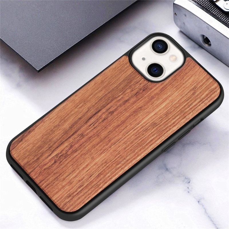 Etui do iPhone 13 Anti-fall Premium Wood - Brązowy