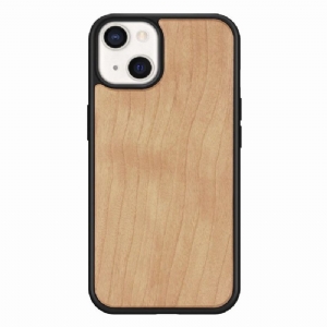 Etui do iPhone 13 Anti-fall Premium Wood - Jasnobrązowy