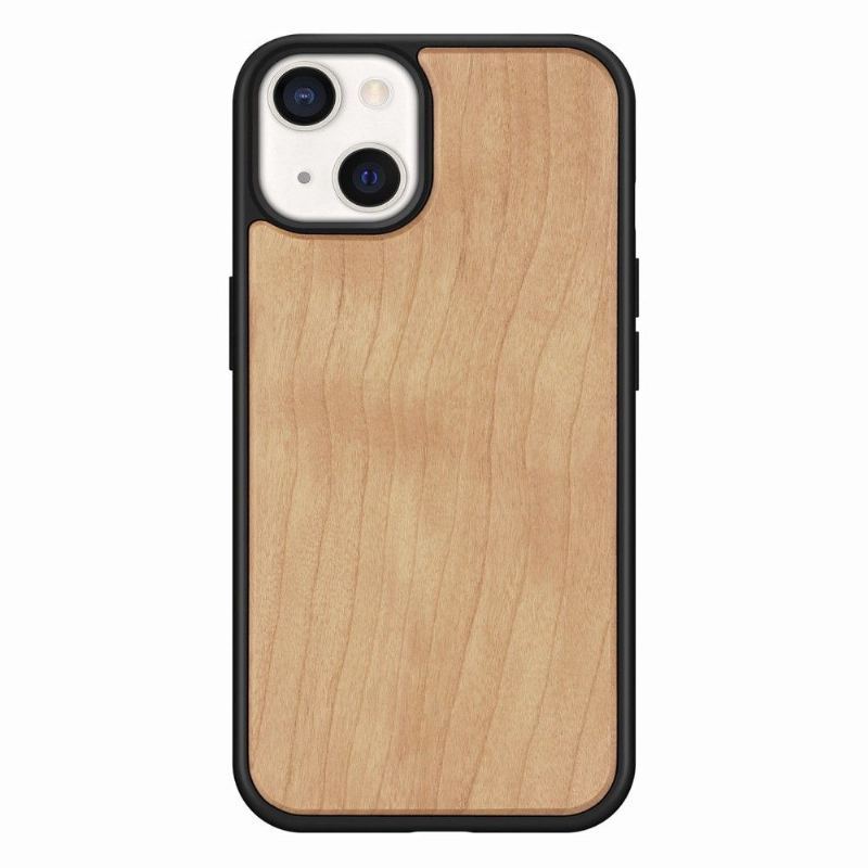 Etui do iPhone 13 Anti-fall Premium Wood - Jasnobrązowy