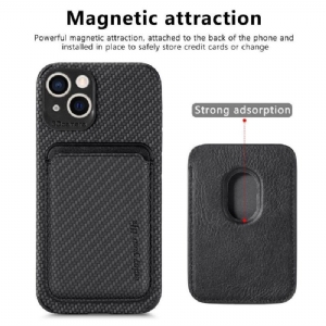 Etui do iPhone 13 Biznes Etui Ochronne Magnetyczny Uchwyt Na Karty