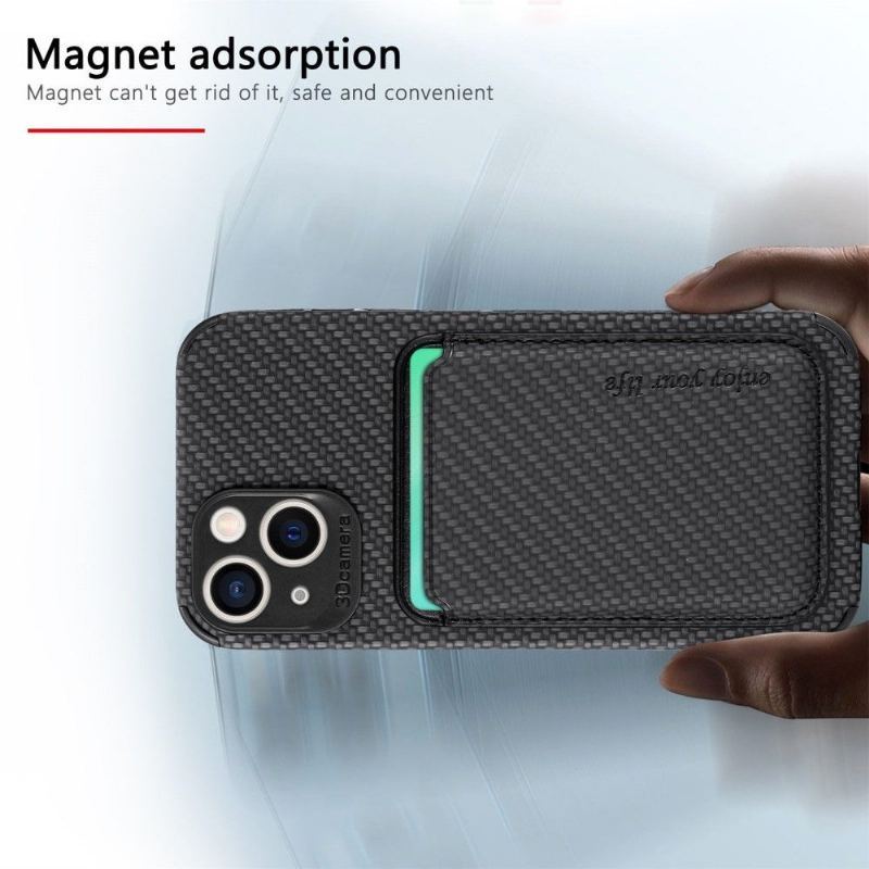 Etui do iPhone 13 Biznes Etui Ochronne Magnetyczny Uchwyt Na Karty