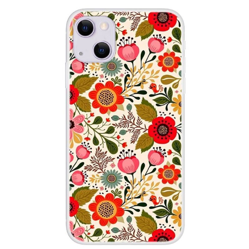 Etui do iPhone 13 Classic Kolorowe Kwiaty