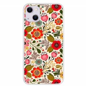 Etui do iPhone 13 Classic Kolorowe Kwiaty