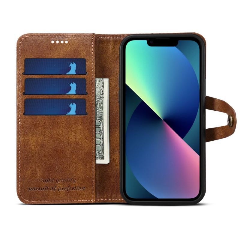 Etui do iPhone 13 Classic Suteni Szwy Z Efektem Skóry