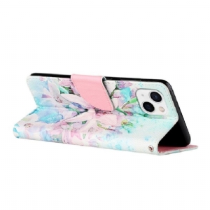 Etui Folio do iPhone 13 Kwiat Lilii