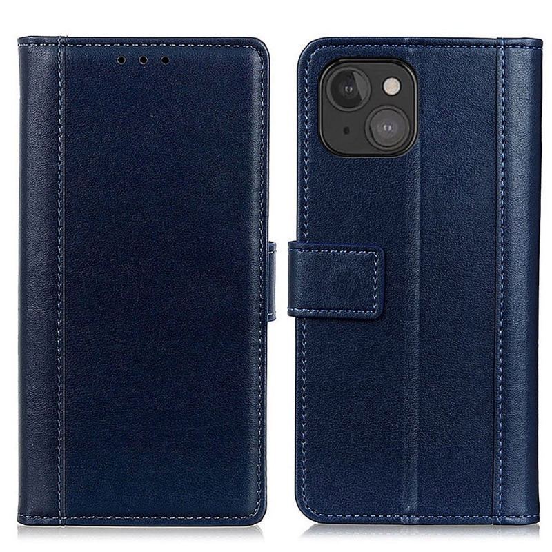 Etui Folio do iPhone 13 Obrzeża Skórzany Futerał Cerena Faux Leather Folio