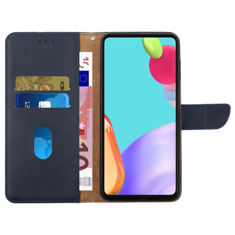 Etui Folio Do Oppo Reno 12f 5g Klasyczna Skóra Nappa