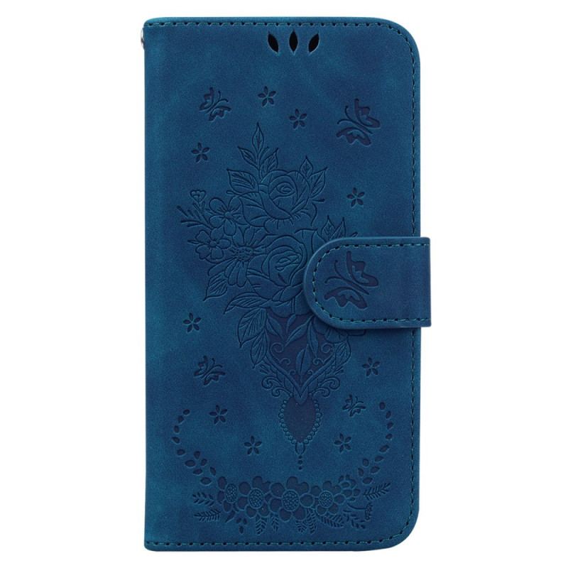 Etui Folio Do Oppo Reno 12f 5g Wzór Motyli I Kwiatów