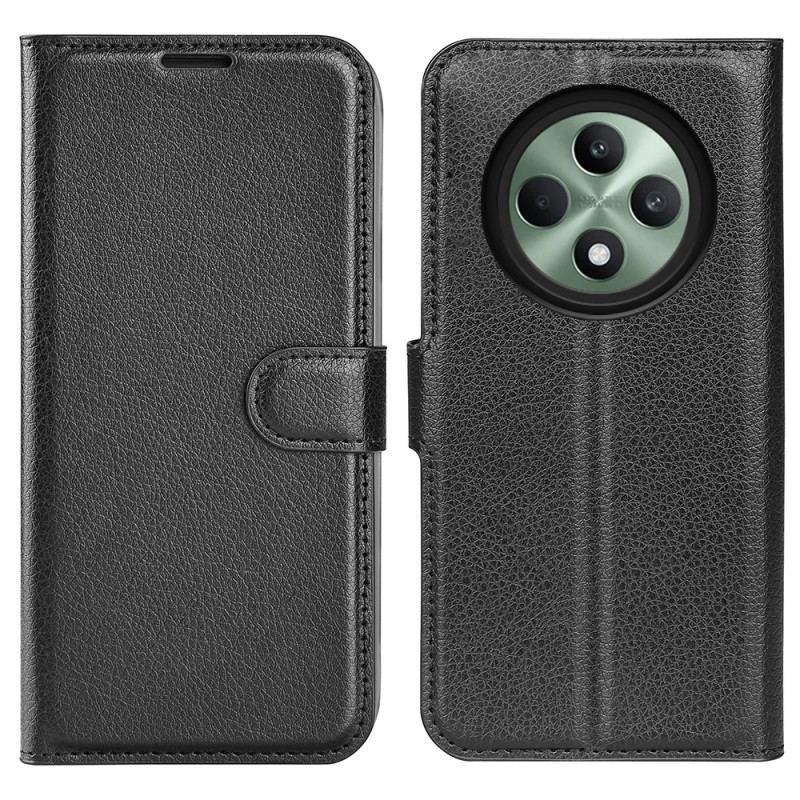 Etui Folio Oppo Reno 12f 5g Klasyczna Sztuczna Skóra Litchi Etui Ochronne