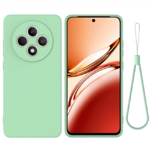 Futerały Oppo Reno 12f 5g Etui Na Telefon Pasek Z Płynnego Silikonu