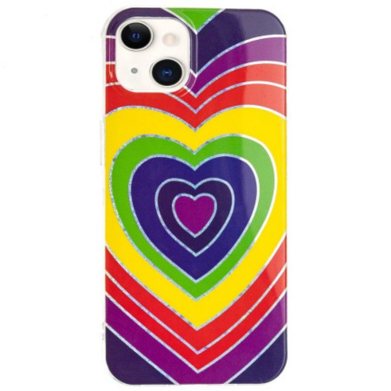 Etui do iPhone 15 Plus Psychodeliczne Serce