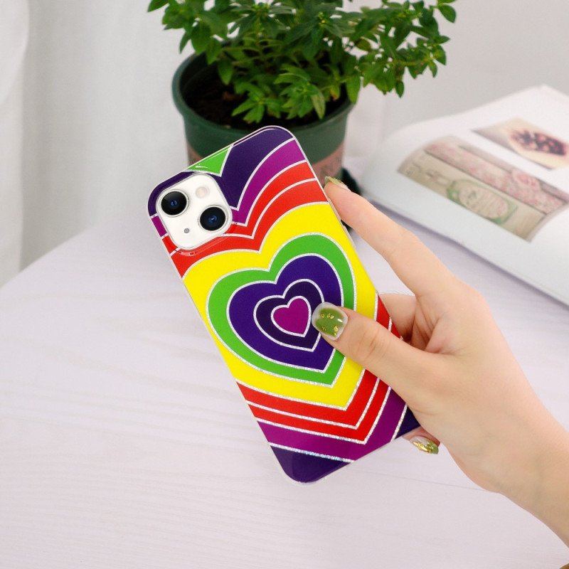 Etui do iPhone 15 Plus Psychodeliczne Serce