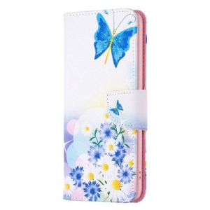 Etui Folio do iPhone 15 Plus Akwarela Motyle