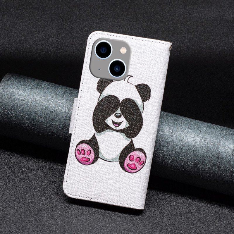 Etui Folio do iPhone 15 Plus Panda