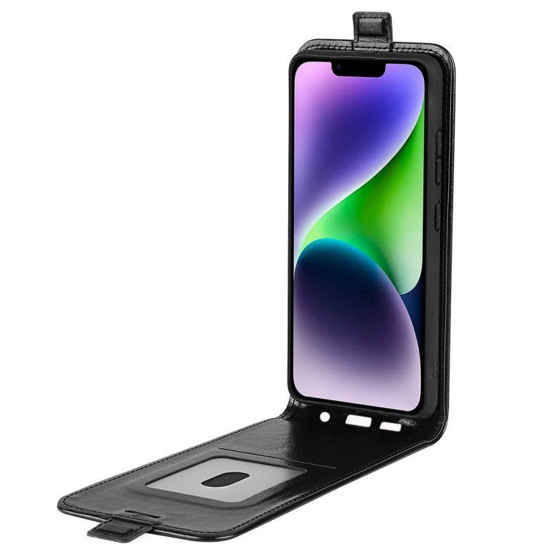 Etui Folio do iPhone 15 Plus Skórzany Futerał Klapa Pionowa