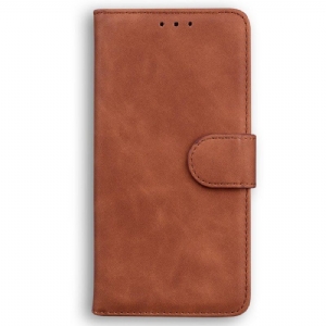 Etui Folio do iPhone 15 Plus Styl Miękkiej Skóry