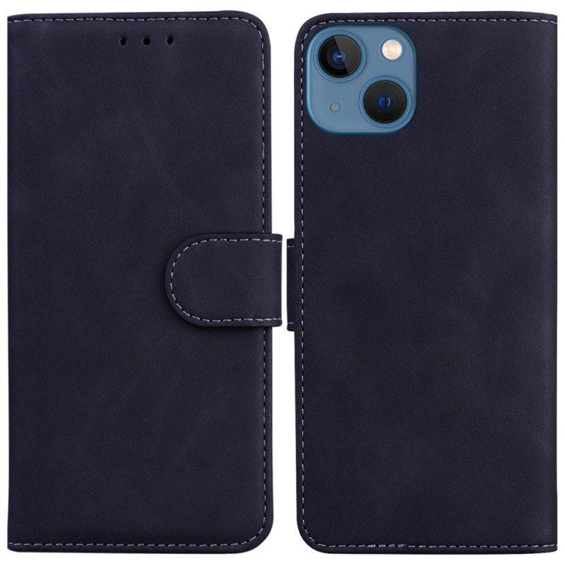 Etui Folio do iPhone 15 Plus Styl Miękkiej Skóry