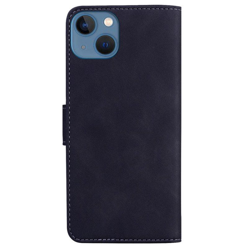 Etui Folio do iPhone 15 Plus Styl Miękkiej Skóry