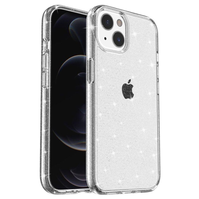 Futerały do iPhone 15 Plus Przezroczysty Brokat