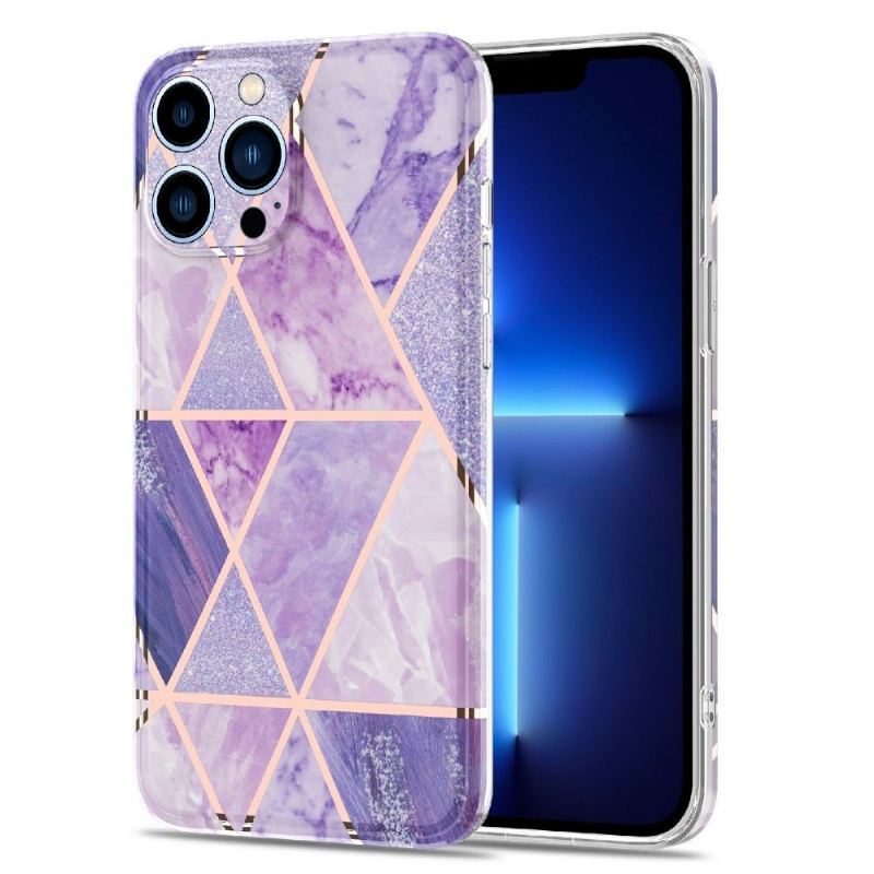 Etui do iPhone 13 Pro Max Biznes Marmurowa Geometria