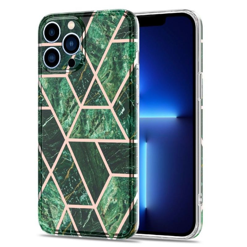 Etui do iPhone 13 Pro Max Biznes Marmurowa Geometria