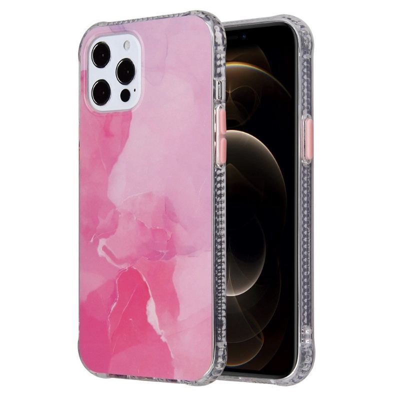 Etui do iPhone 13 Pro Max Marmurowe Kolory Przycisków