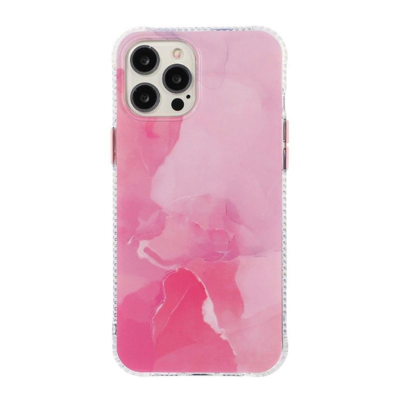 Etui do iPhone 13 Pro Max Marmurowe Kolory Przycisków