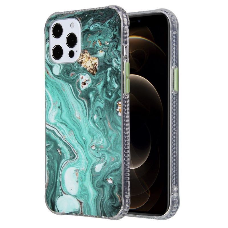 Etui do iPhone 13 Pro Max Marmurowe Kolory Przycisków