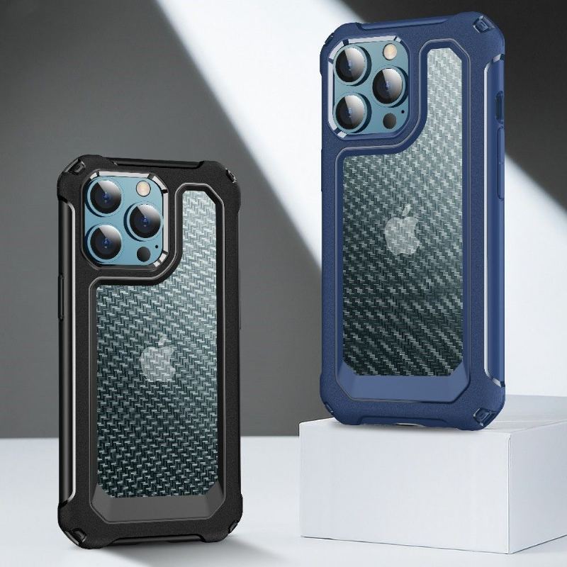 Etui do iPhone 13 Pro Max Wyczyść Styl Z Włókna Węglowego