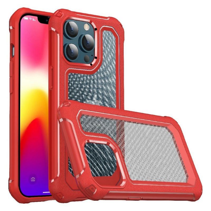 Etui do iPhone 13 Pro Max Wyczyść Styl Z Włókna Węglowego