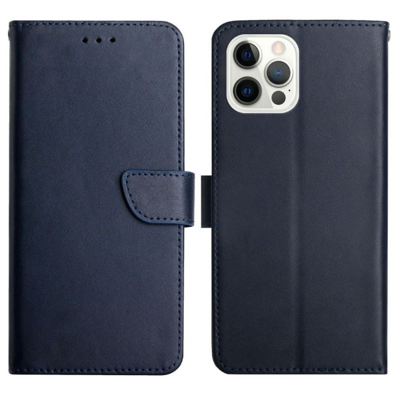 Etui Folio do iPhone 13 Pro Max Gładka Skóra Dotykowa