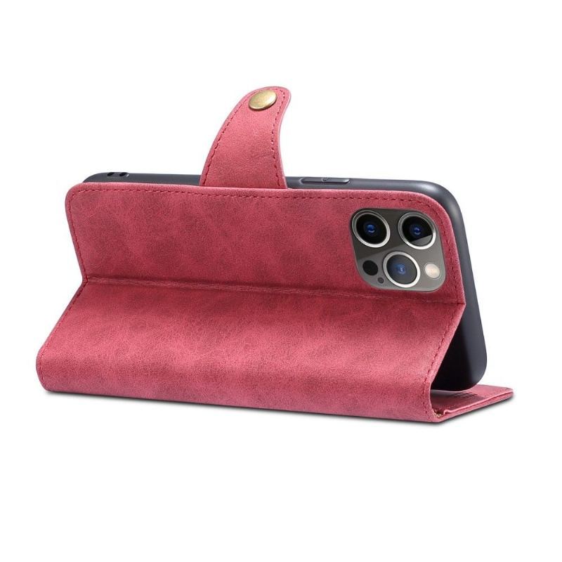 Etui Folio do iPhone 13 Pro Max Obrzeża Skórzany Futerał Dona Folio Posiadacz Karty