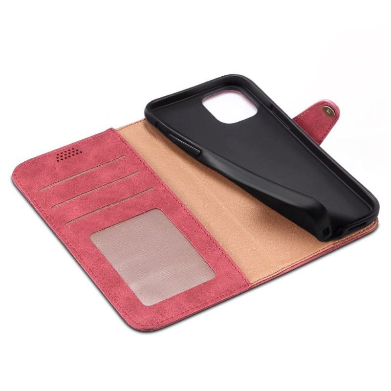 Etui Folio do iPhone 13 Pro Max Obrzeża Skórzany Futerał Dona Folio Posiadacz Karty